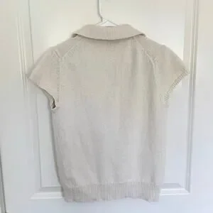 Theory | Tops | Theory Cap Sleeve Preppy Polo Cottonwool Boucl